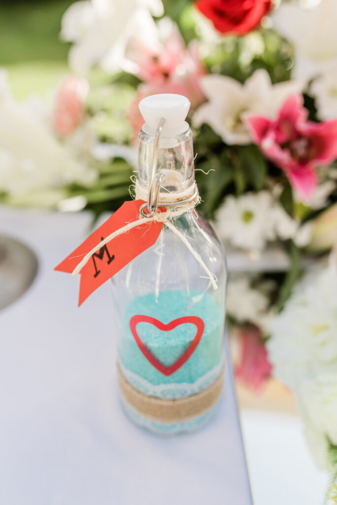 Flasche Sandzeremonie Hochzeit auf Mallorca