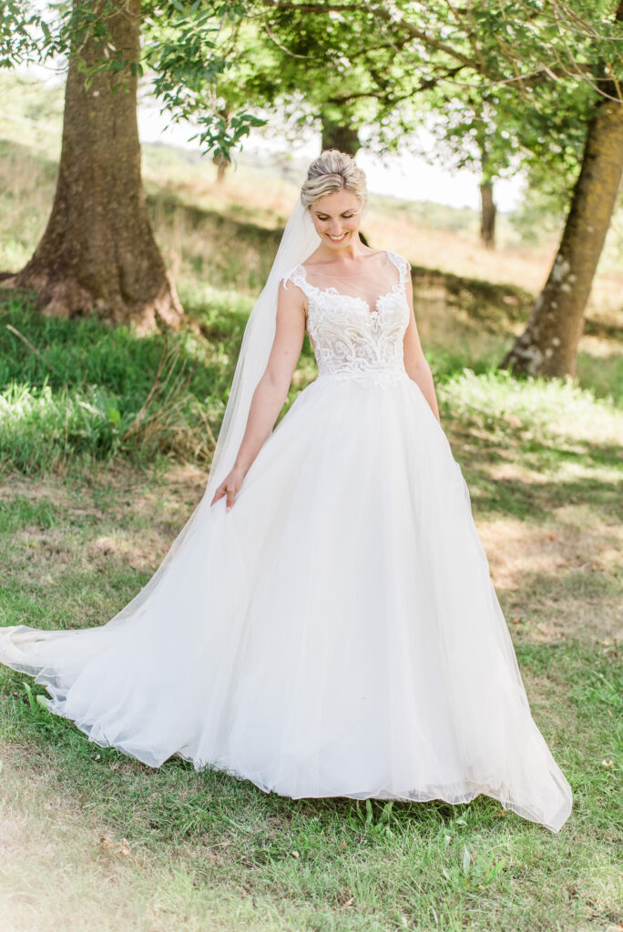 Natürliche Hochzeitsbilder Dresden Braut Hochzeitskleid