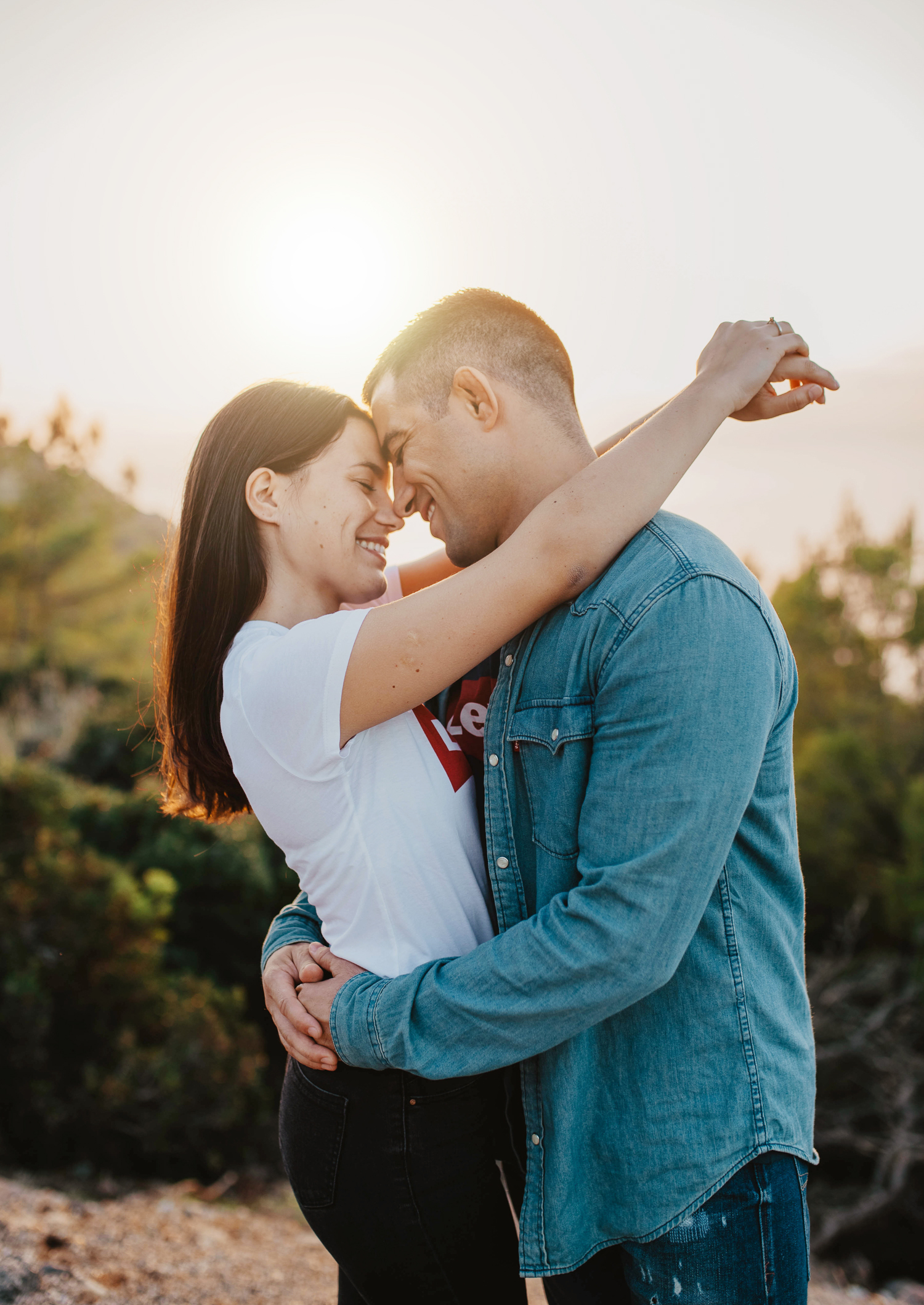 Paarshooting zum Sonnenuntergang Hochzeitsfotograf Dresden Joanna Massa